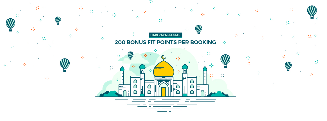 200 Bonus FIT Points Per Booking (Hari Raya Special)